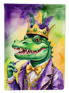 Alligator King of Mardi Gras House Flag