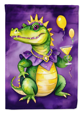 Alligator Mardi Gras House Flag