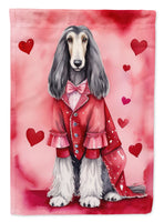 Afghan Hound My Valentine House Flag