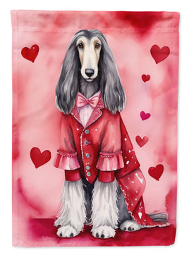 Afghan Hound My Valentine Garden Flag