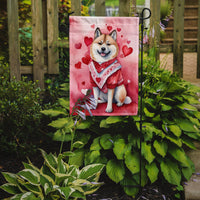 Akita My Valentine Garden Flag