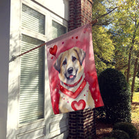 Anatolian Shepherd Dog My Valentine House Flag