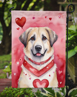 Anatolian Shepherd Dog My Valentine Garden Flag