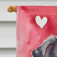 Australian Shepherd My Valentine House Flag