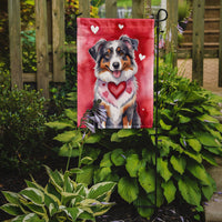 Australian Shepherd My Valentine Garden Flag