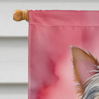 Australian Terrier My Valentine House Flag