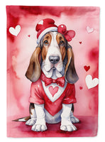 Basset Hound My Valentine House Flag