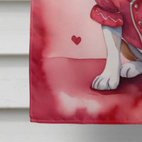 Beagle My Valentine House Flag