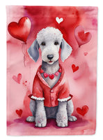 Bedlington Terrier My Valentine Garden Flag