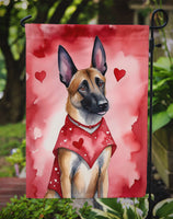 Belgian Malinois My Valentine Garden Flag