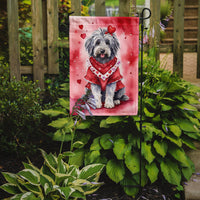 Bergamasco Sheepdog My Valentine Garden Flag