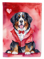 Bernese Mountain Dog My Valentine House Flag