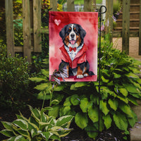 Bernese Mountain Dog My Valentine Garden Flag