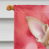 Chihuahua My Valentine House Flag