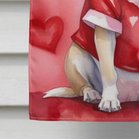 Chihuahua My Valentine House Flag