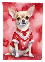 Chihuahua My Valentine House Flag