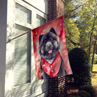 Chow Chow My Valentine House Flag