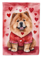 Chow Chow My Valentine House Flag