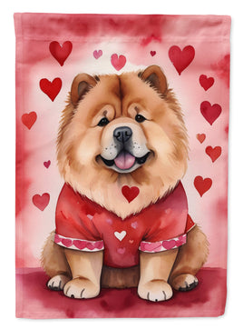 Chow Chow My Valentine House Flag