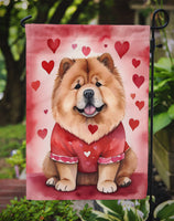 Chow Chow My Valentine Garden Flag