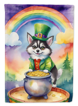 Alaskan Klee Kai St Patrick's Day House Flag