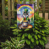 Alaskan Klee Kai St Patrick's Day Garden Flag