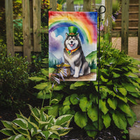 Alaskan Malamute St Patrick's Day Garden Flag