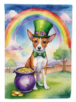 Basenji St Patrick's Day House Flag