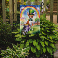 Basenji St Patrick's Day Garden Flag