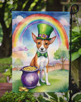 Basenji St Patrick's Day Garden Flag