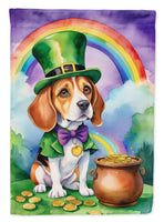 Beagle St Patrick's Day House Flag