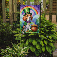 Beagle St Patrick's Day Garden Flag