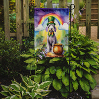 Bedlington Terrier St Patrick's Day Garden Flag