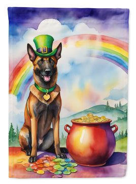 Belgian Malinois St Patrick's Day House Flag