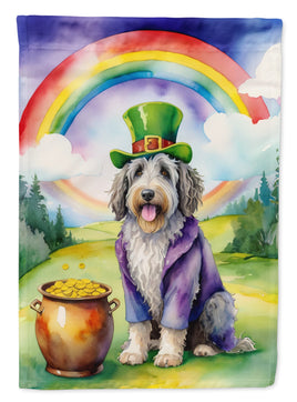 Bergamasco Sheepdog St Patrick's Day House Flag