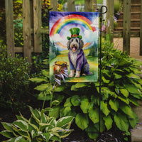 Bergamasco Sheepdog St Patrick's Day Garden Flag