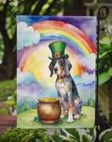 Bluetick Coonhound St Patrick's Day Garden Flag