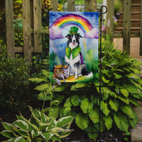 Borzoi St Patrick's Day Garden Flag