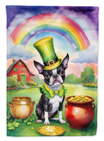 Boston Terrier St Patrick's Day House Flag