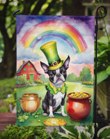 Boston Terrier St Patrick's Day Garden Flag