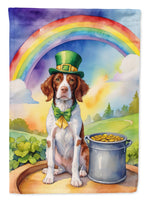 Brittany Spaniel St Patrick's Day House Flag