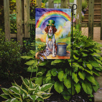 Brittany Spaniel St Patrick's Day Garden Flag