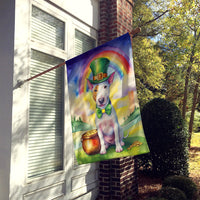 Bull Terrier St Patrick's Day House Flag