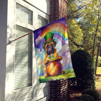 Bullmastiff St Patrick's Day House Flag