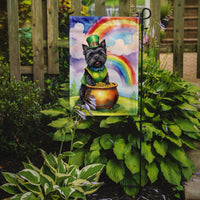 Cairn Terrier St Patrick's Day Garden Flag