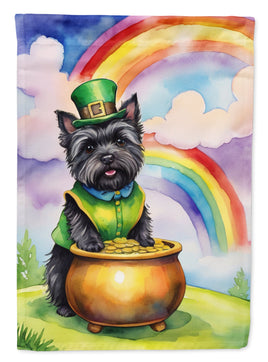 Cairn Terrier St Patrick's Day Garden Flag