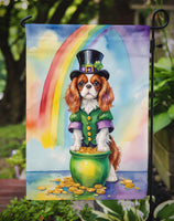 Cavalier Spaniel St Patrick's Day Garden Flag