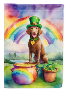 Chesapeake Bay Retriever St Patrick's Day House Flag