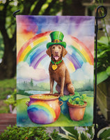 Chesapeake Bay Retriever St Patrick's Day Garden Flag