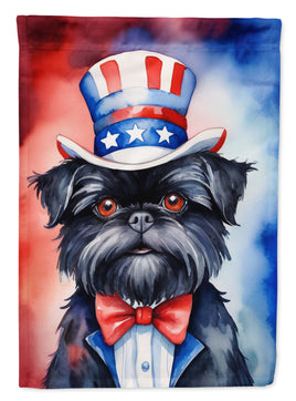 Affenpinscher Patriotic American House Flag